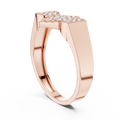 Avelienne Geometric Round Diamond Ring