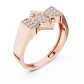 Avelienne Geometric Round Diamond Ring