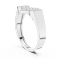 Avelienne Geometric Round Diamond Ring