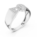Celestine Bowline Round Diamond Ring