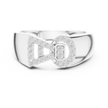 Celestine Bowline Round Diamond Ring