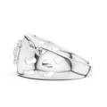 Aurellisse Halo Motif Pavé Diamond Ring