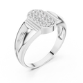 Celestienne Column Pavé Diamond Ring