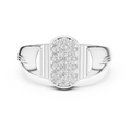 Celestienne Column Pavé Diamond Ring