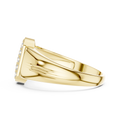 Celestienne Column Pavé Diamond Ring