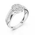 Seravienne Trio Halo Pavé Diamond Ring