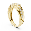 Seravienne Trio Halo Pavé Diamond Ring