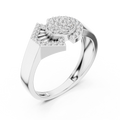 Avelisse Twin Arc Halo Pavé Diamond Ring
