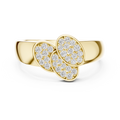 Lunavienne Twin Marquise Pavé Diamond Ring
