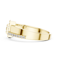 Elarienne Square Halo Pavé Diamond Ring