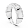 Cyravienne Linear Pavé Band Diamond Ring