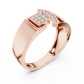 Seravienne Sculpted Round Diamond Ring