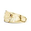 Seravienne Sculpted Round Diamond Ring
