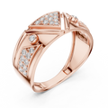 Varellienne Chevron Pavé Diamond Ring