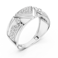 Varellienne Chevron Pavé Diamond Ring