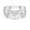 Varellienne Chevron Pavé Diamond Ring