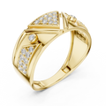 Varellienne Chevron Pavé Diamond Ring