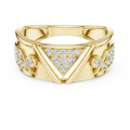 Varellienne Chevron Pavé Diamond Ring