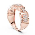 Zarevienne Geometric Diamond Ring