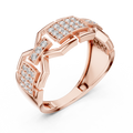 Zarevienne Geometric Diamond Ring