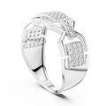 Zarevienne Geometric Diamond Ring