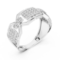 Zarevienne Geometric Diamond Ring