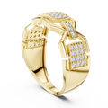 Zarevienne Geometric Diamond Ring