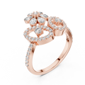 Lunavienne Floral Butterfly Diamond Ring
