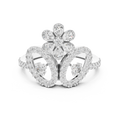 Lunavienne Floral Butterfly Diamond Ring