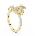 Lunavienne Floral Butterfly Diamond Ring