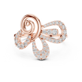 Orlienne Floral Swirl Diamond Ring