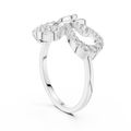 Orlienne Floral Swirl Diamond Ring