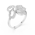 Orlienne Floral Swirl Diamond Ring