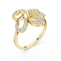 Orlienne Floral Swirl Diamond Ring