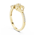 Virellienne Interlocking Knot Diamond Ring
