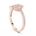 Averielle Heartline Pavé Diamond Ring