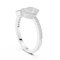 Averielle Heartline Pavé Diamond Ring