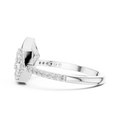 Averielle Heartline Pavé Diamond Ring