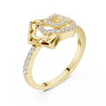 Averielle Heartline Pavé Diamond Ring