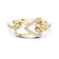 Seravienne Interlocking Pavé Diamond Ring