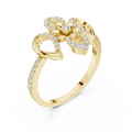Valerienne Floral Cluster Diamond Ring