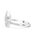 Avelienne Geometric Floral Diamond Ring