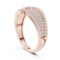 Lysavienne Pavé Cascade Round Diamond Ring