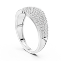 Lysavienne Pavé Cascade Round Diamond Ring