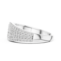 Lysavienne Pavé Cascade Round Diamond Ring