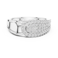 Lysavienne Pavé Cascade Round Diamond Ring