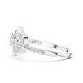 Celestrienne Square Halo Diamond Ring