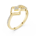 Celestrienne Square Halo Diamond Ring