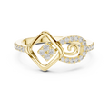Celestrienne Square Halo Diamond Ring