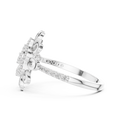 Rosavienne Floral Halo Diamond Ring